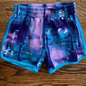 Under Armour Girls Purple Shorts
